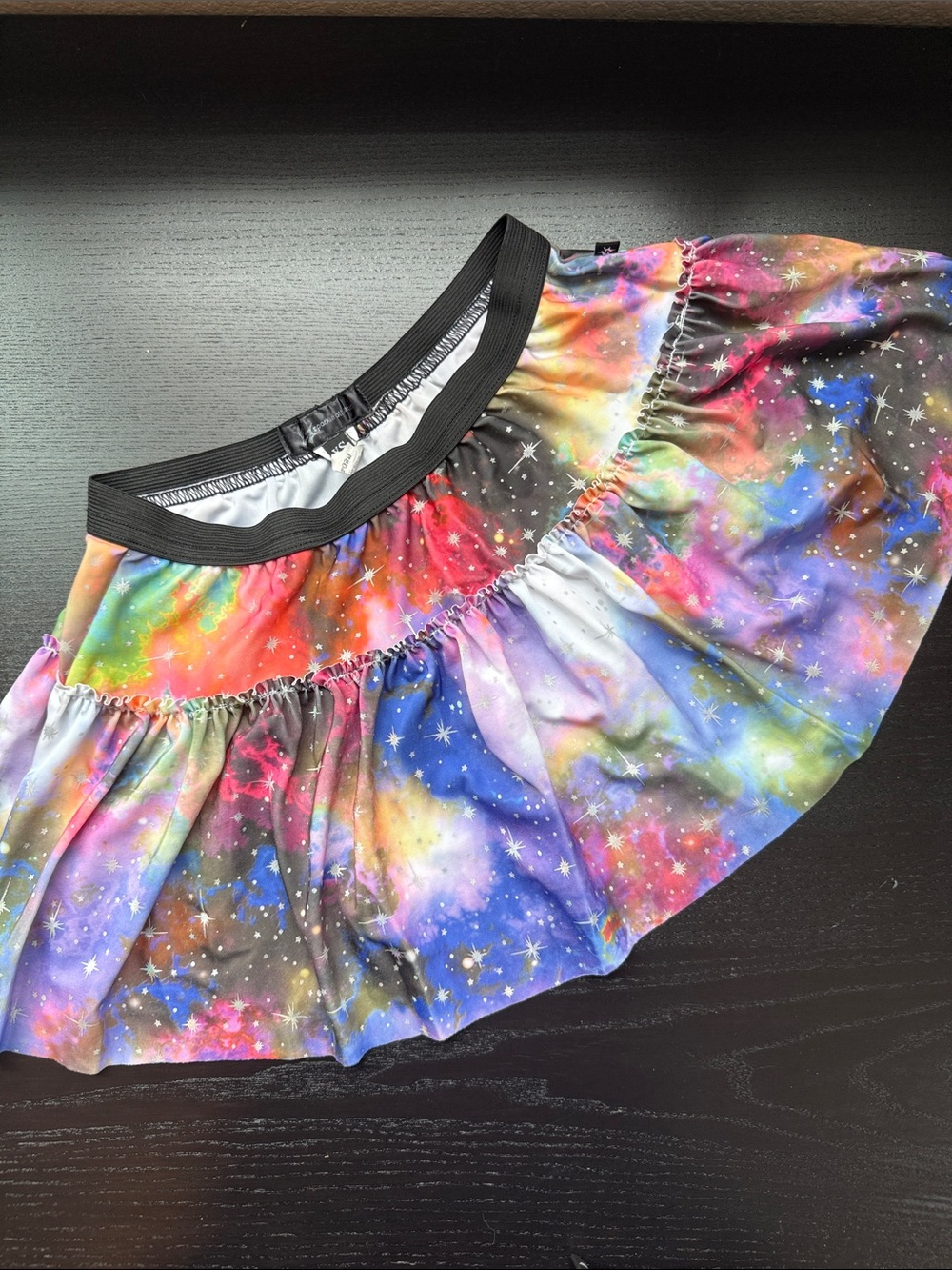 Sparkle Athletic - Galaxy Print Mini Running Skirt - Adult XS